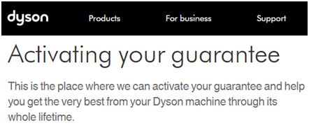 dyson warranty registration|My Dyson .